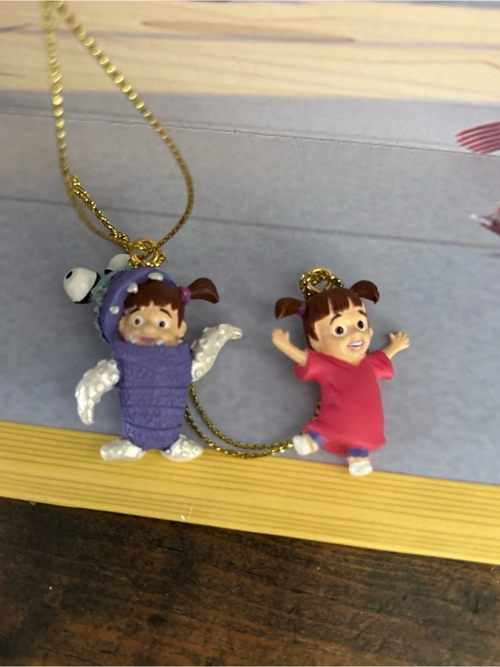 Disney Pixar Monsters, Inc. Storybook Ornament Set of 8